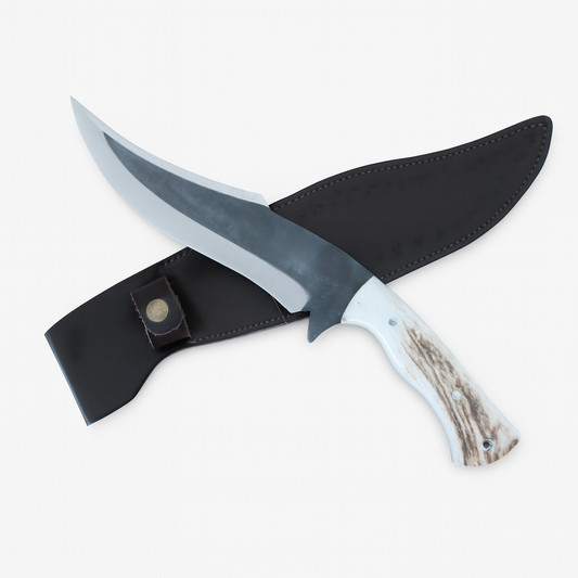 12,6 " Jagdmesser Hirschgeweih Griff Personalisiert