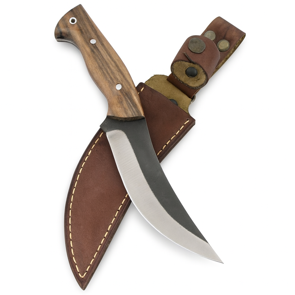 Personalisiertes Handgefertigtes Holzgriff Jagdmesser mit Scheide