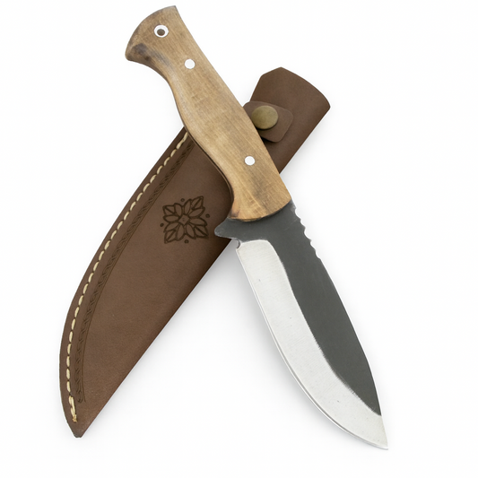 Personalisiertes Wikinger Messer mit Lederscheide