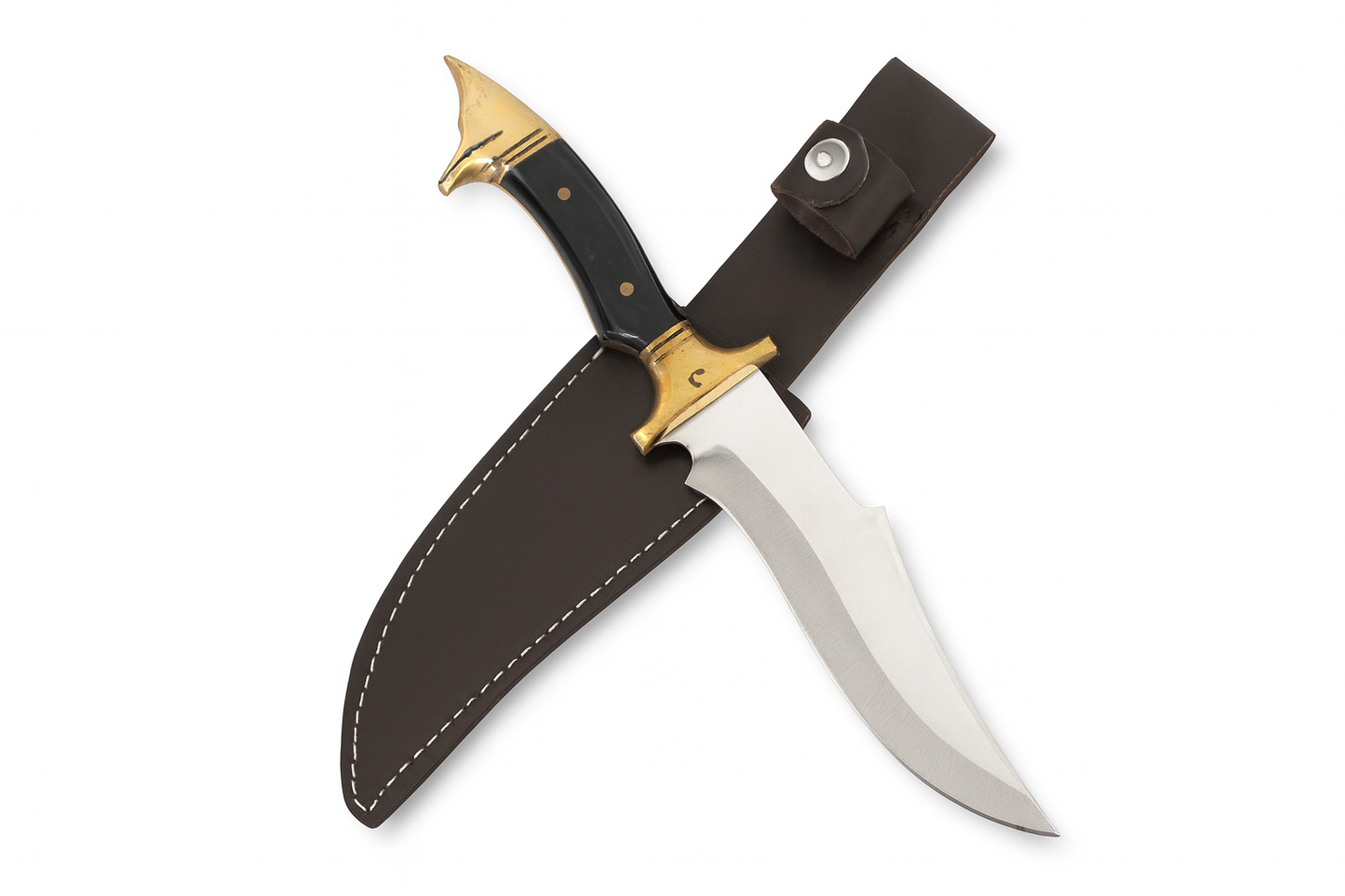 Handgemachtes Wolfskopf-Jagdmesser  Personalisiert