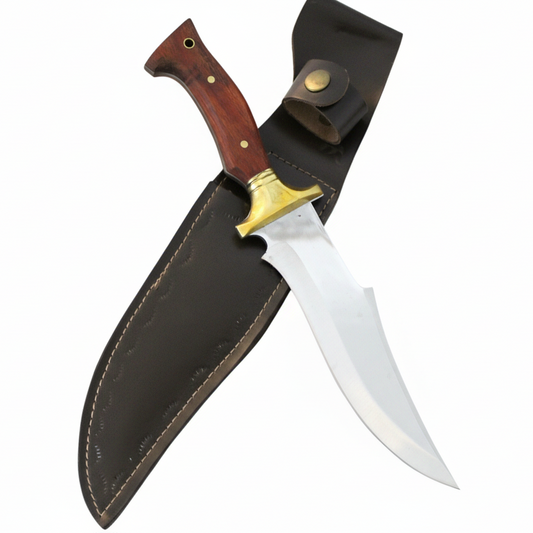 12 "Custom Holzgriff Bowie Jagdmesser Personalisiert
