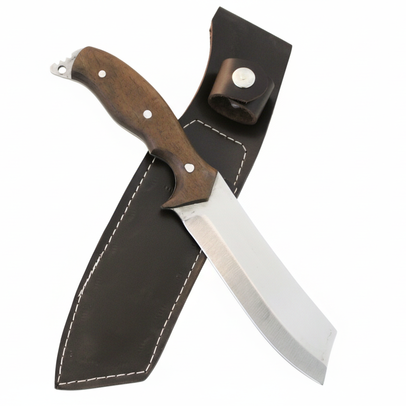 Personalisiertes Tanto Jagdmesser mit Walnussholz Griff
