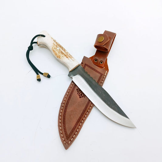 Handgemachte Hirschgeweih Griff Bushcraft Messer Personalisiert