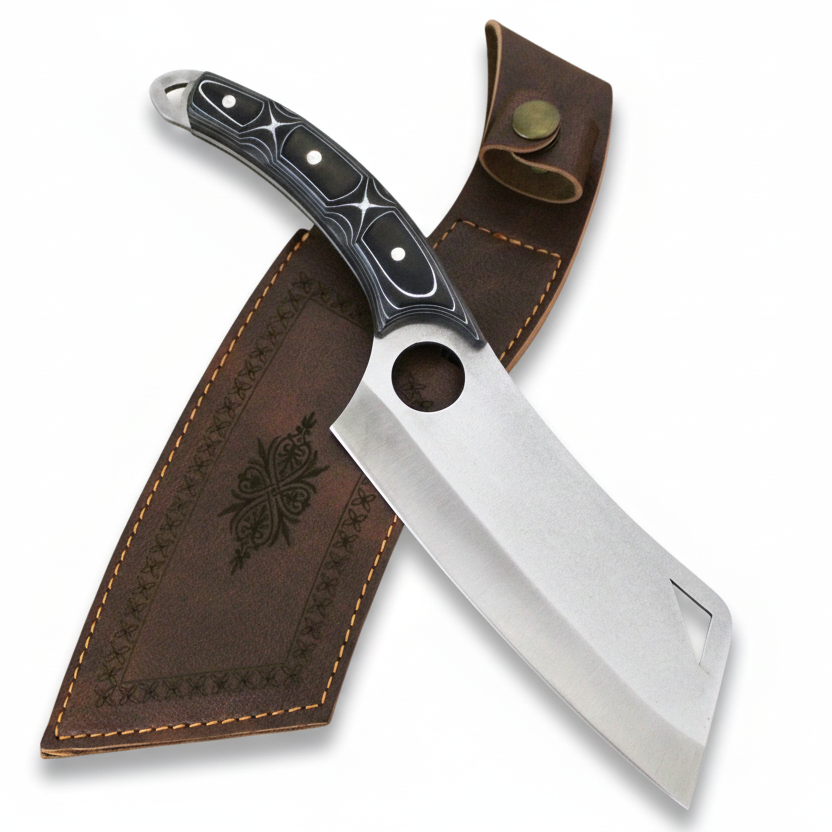 Wikingermesser mit Werzalit Griff und Kochmesser Personalisiert
