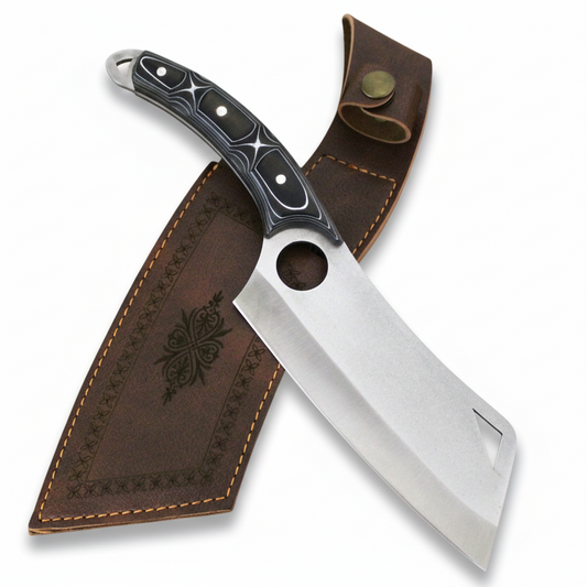 Wikingermesser mit Werzalit Griff und Kochmesser Personalisiert