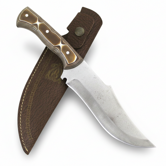 "12"" personalisiertes Jagdmesser Werzalit Griff