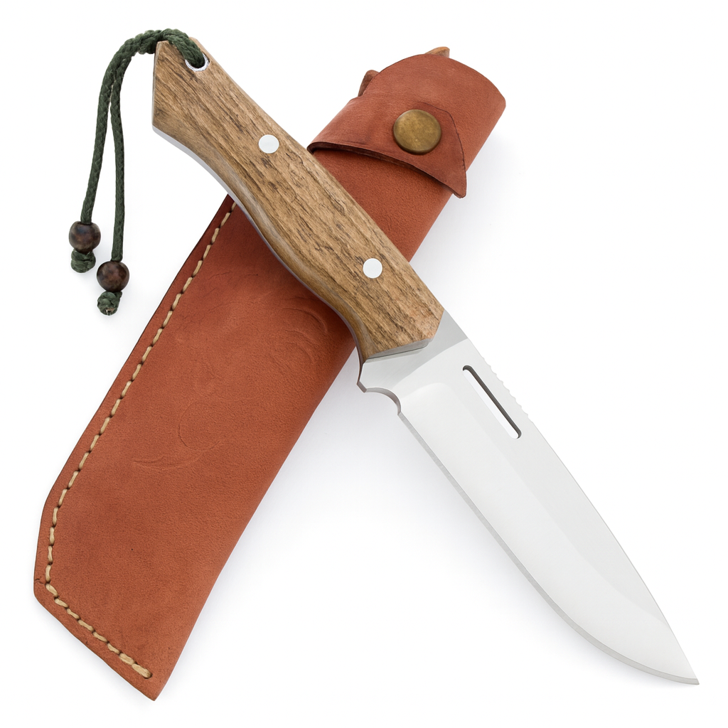 Handgemachtes Jagdmesser Personalisiert mit Lederscheide