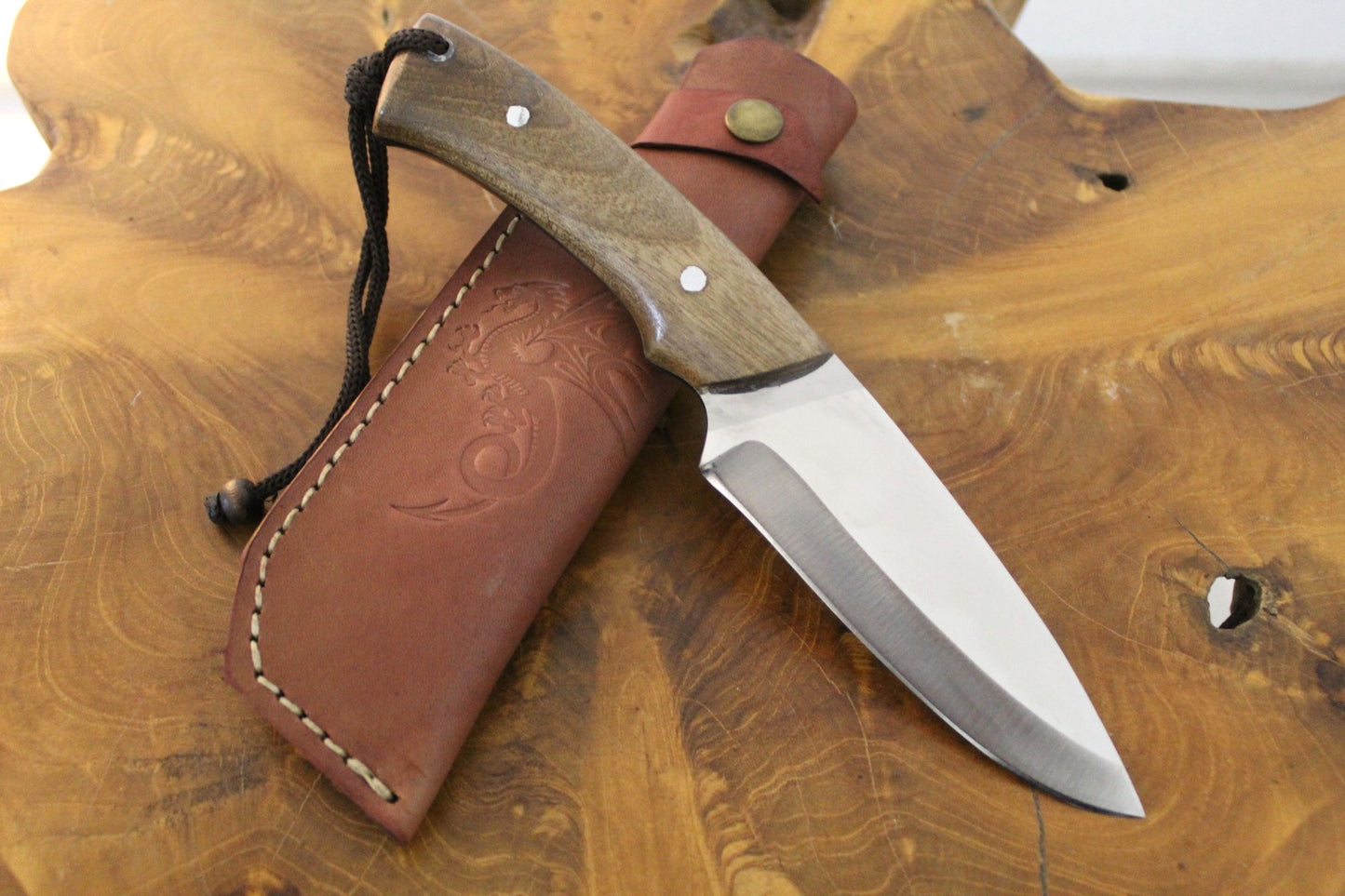 Handgefertigtes Bowie-Bushcraft-Messer Personalisiert
