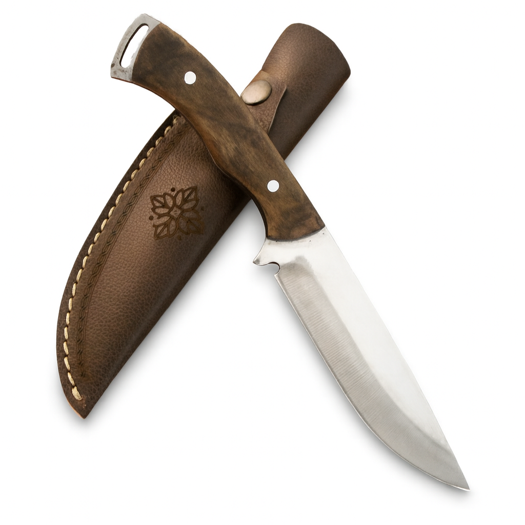 10 " Bushcraft Messer mit Walnussholz Griff Personalisiert