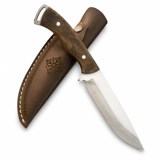 10 " Bushcraft Messer mit Walnussholz Griff Personalisiert