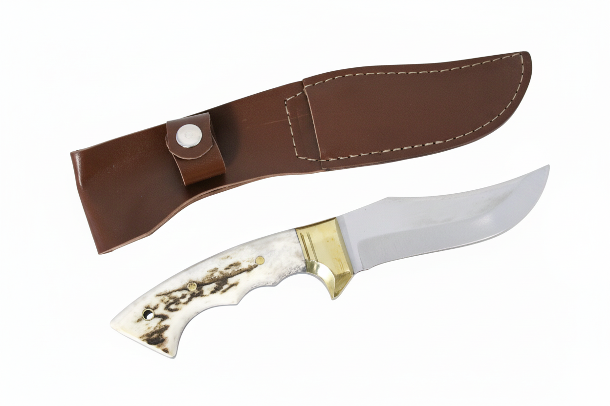 10 "Bowiemesser Jagdmesser Personalisiert Hirschgeweih Griff