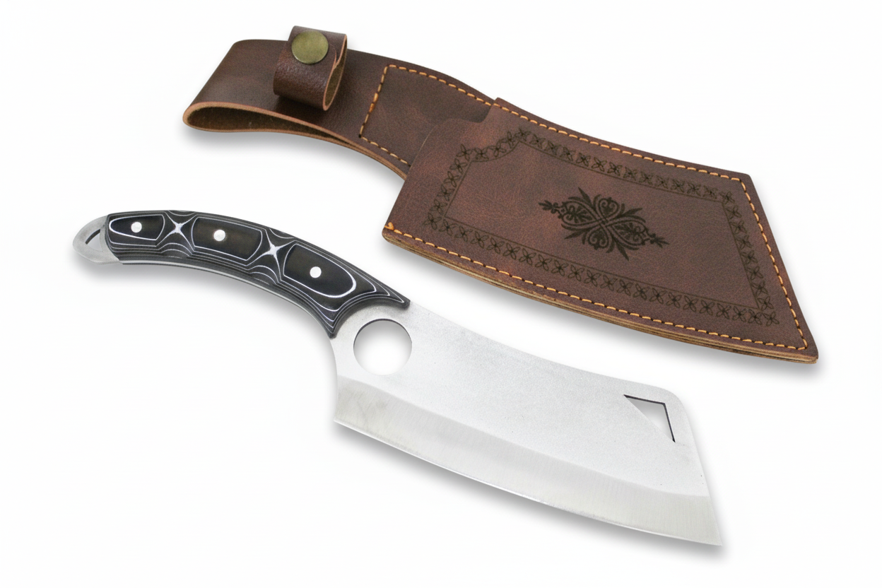 Wikingermesser mit Werzalit Griff und Kochmesser Personalisiert