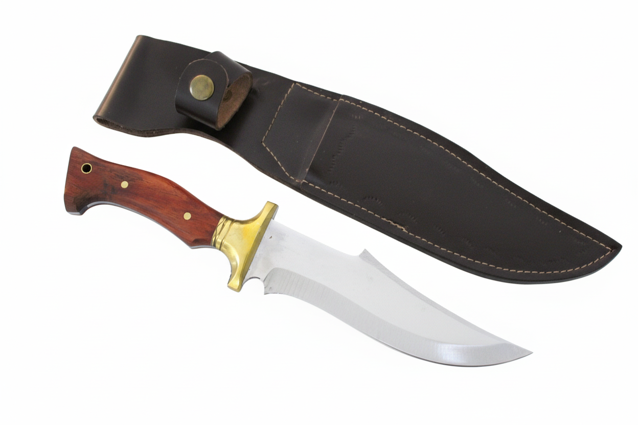 12 "Custom Holzgriff Bowie Jagdmesser Personalisiert
