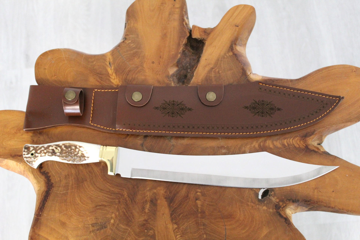 17 "Personalisierte Hirschgeweih Griff Machete Messer