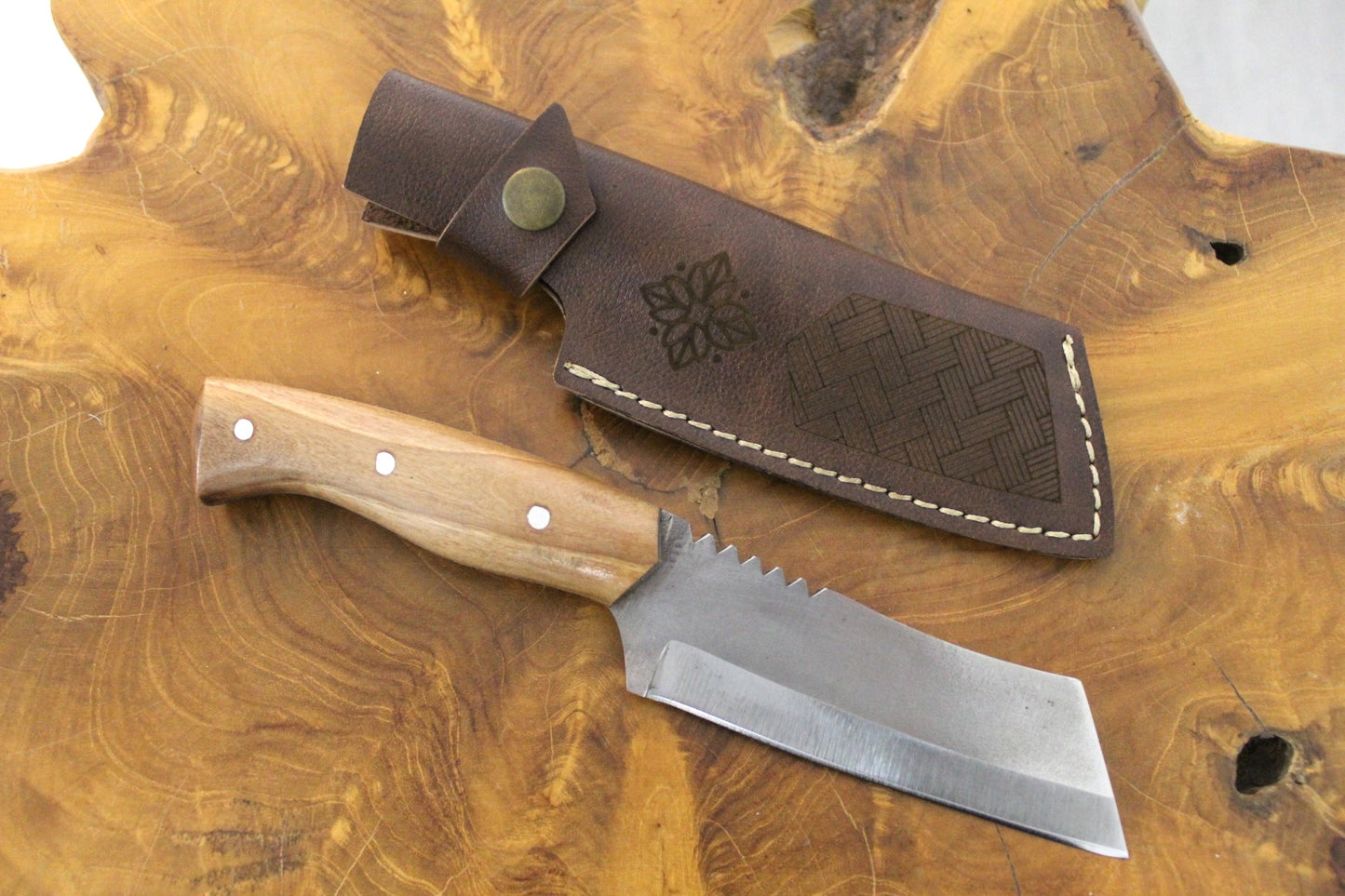 9 "Zoll Holzgriff Tanto Messer Personalisiert