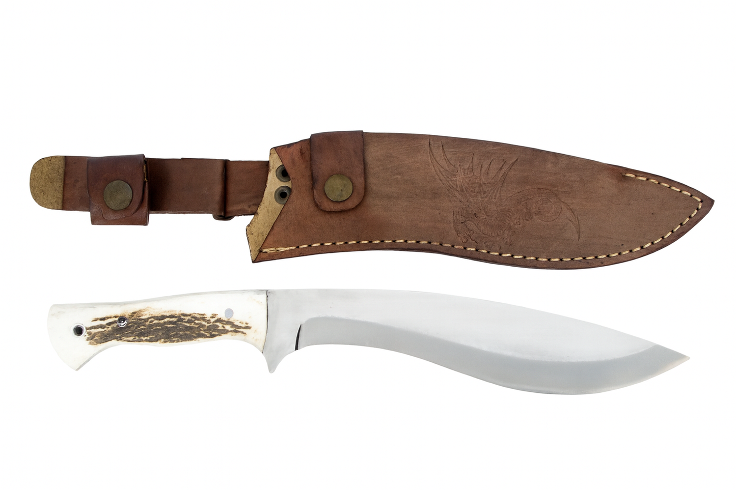 Hirschgeweih Kukri Messer Personalisiert