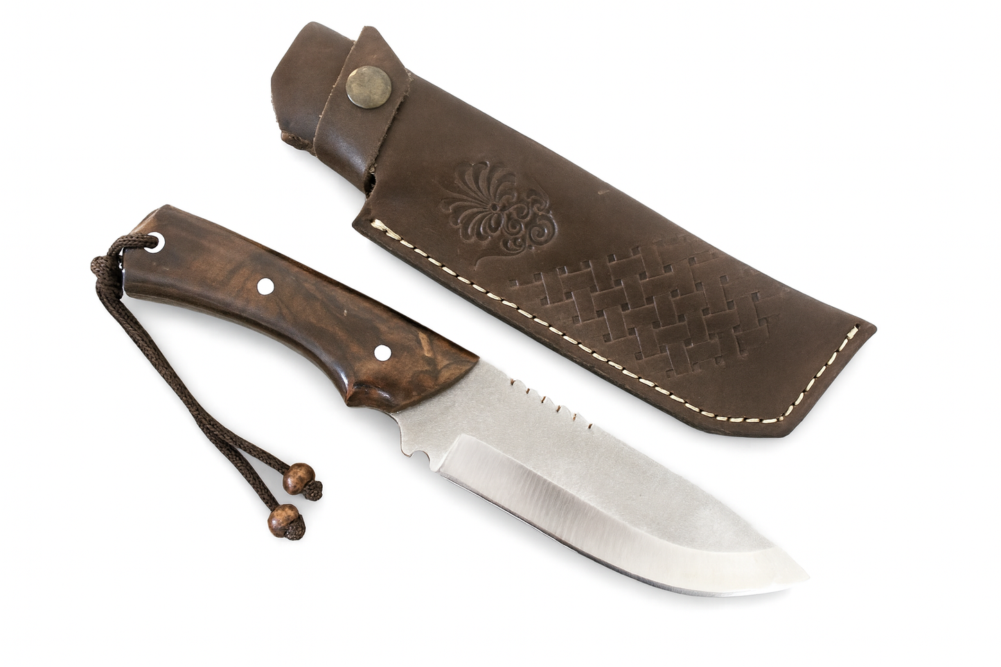 9.8 "Handgefertigtes Outdoor Messer mit Scheide Personalisiert