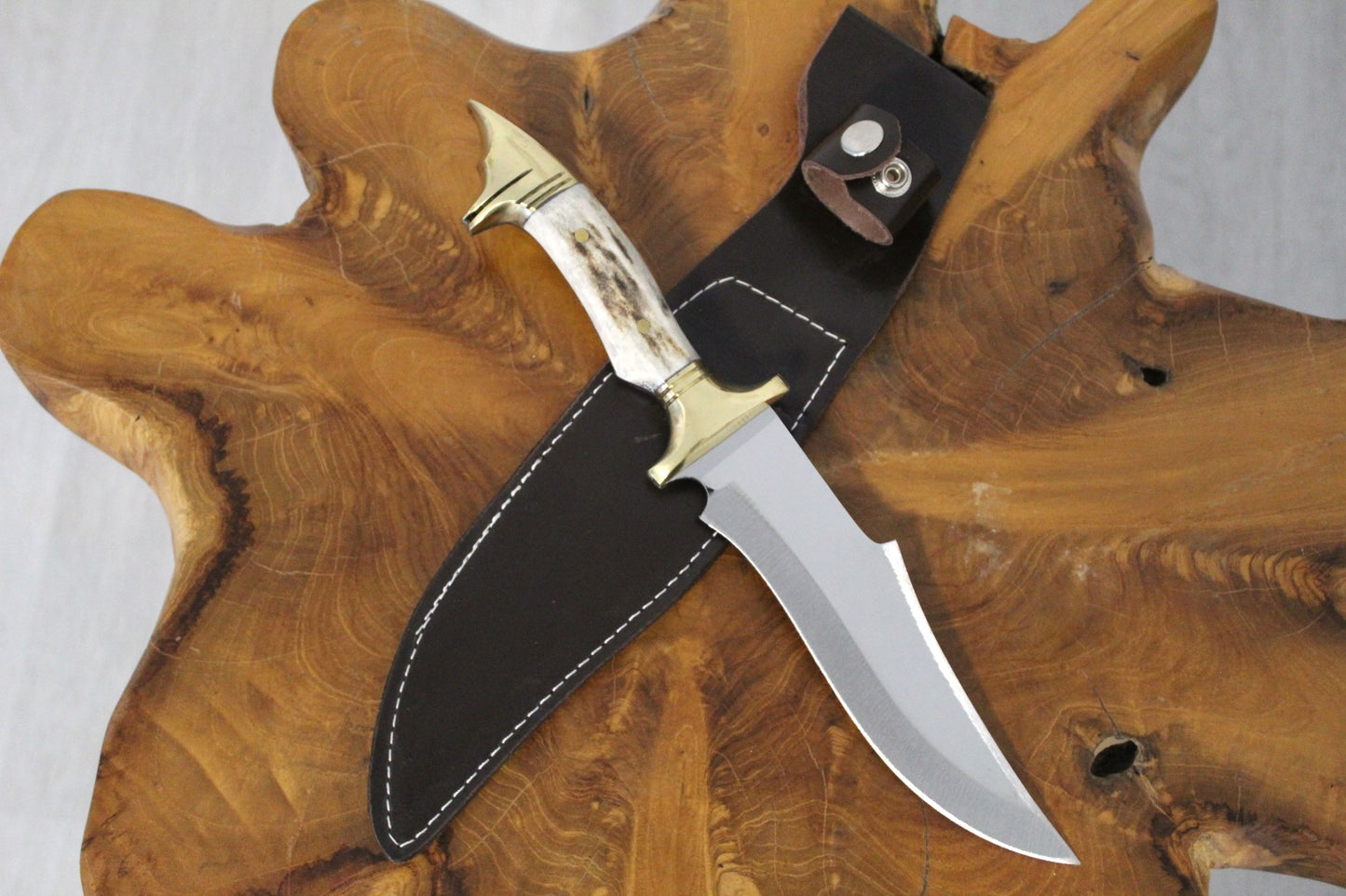 12 " Bowie Jagdmesser Personalisiertes Hirschgeweihmesser