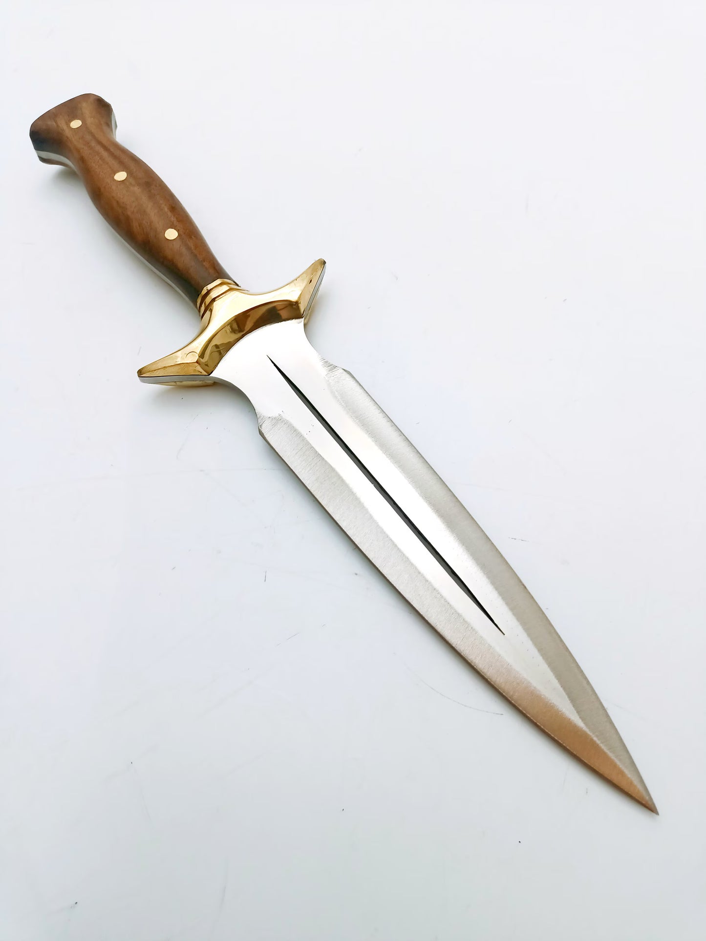 Walnuss Holz Griff Dolch Messer mit Scheide Personalisiert