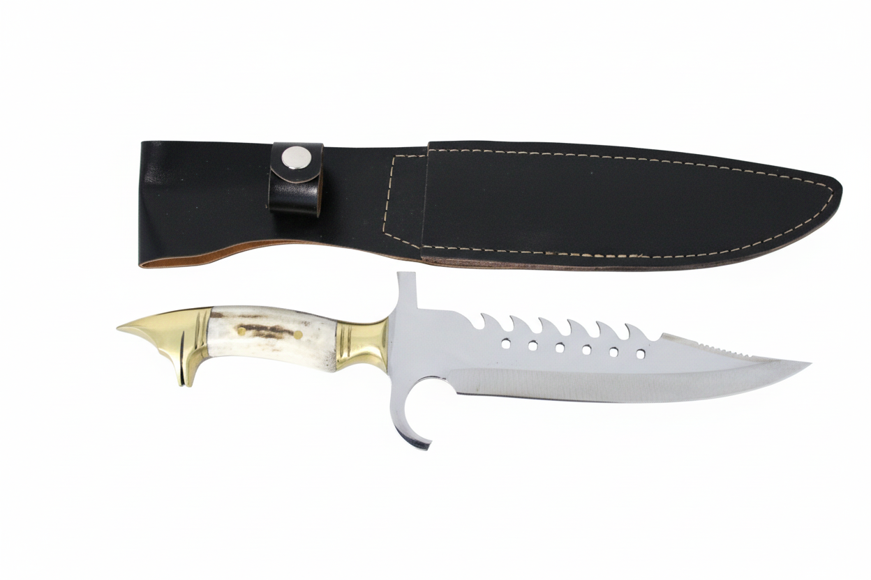 Hirschgeweih Griff Jagdmesser  Personalisiert