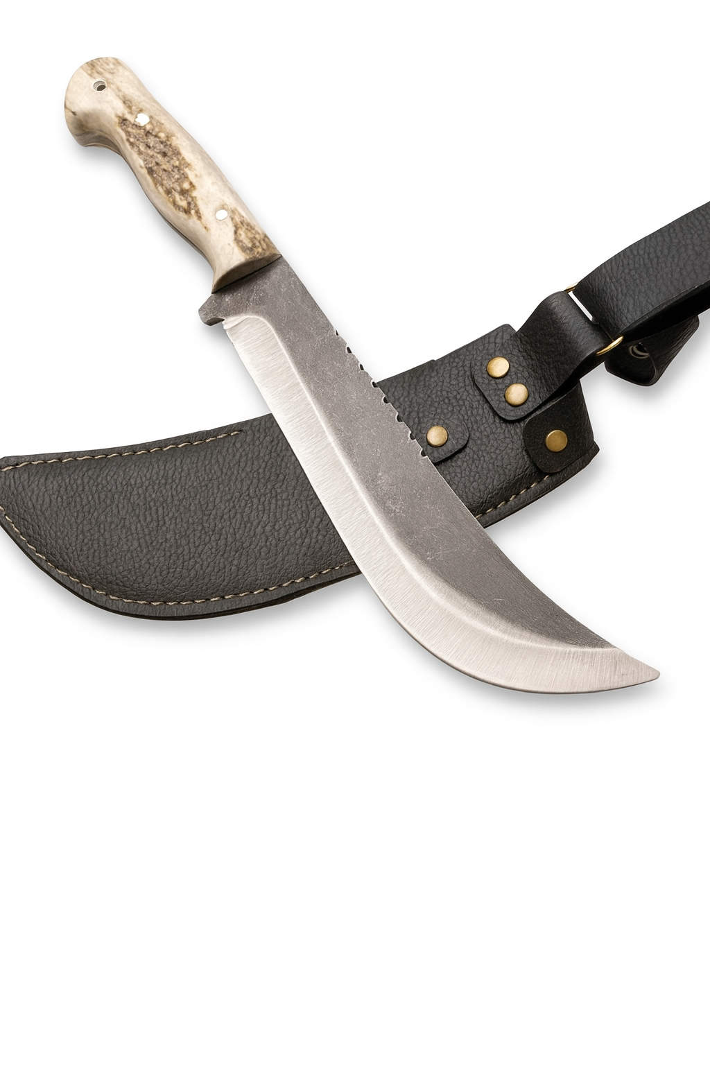Personalisiertes Hirschgeweih Jagdmesser Machete