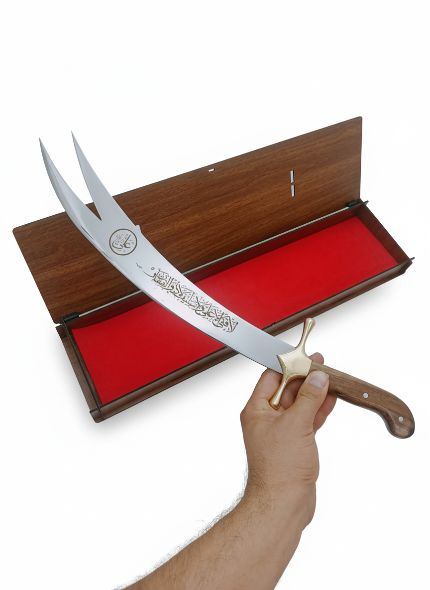 Handgemachte Mini Desktop Zulfiqar Schwert Hz Ali Schwert Personalisiert