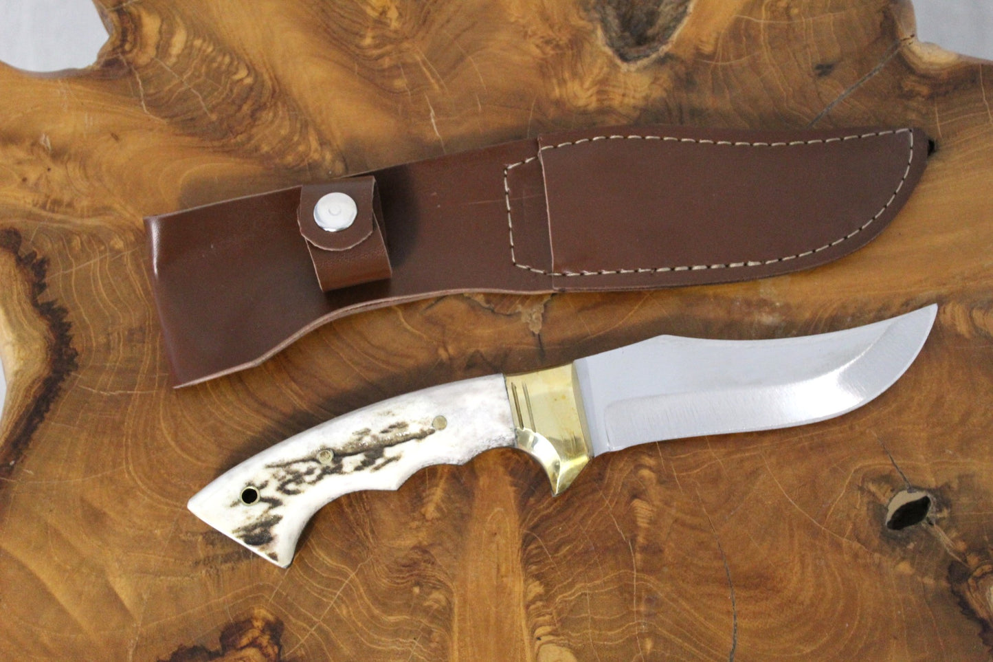10 "Bowiemesser Jagdmesser Personalisiert Hirschgeweih Griff