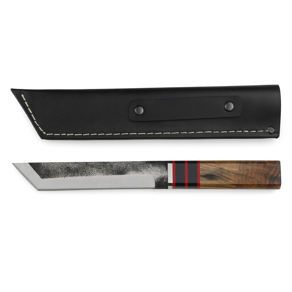 11" Handgemachtes Holzgriff Tanto Messer mit Scheide Personalisiert Premium-Qualität