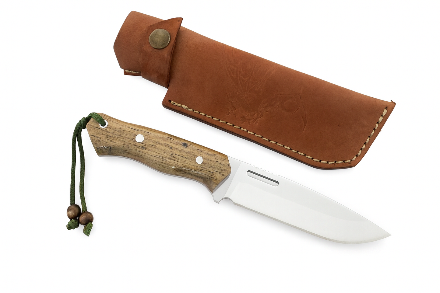 Handgemachtes Jagdmesser Personalisiert mit Lederscheide