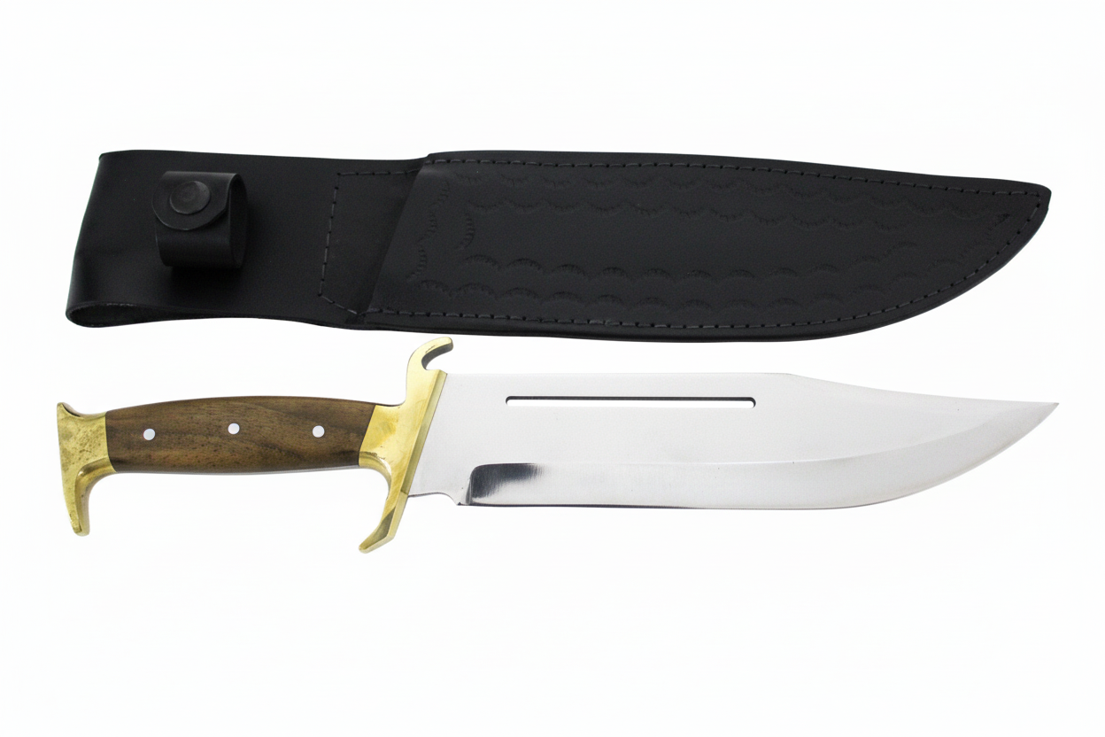 Handgefertigtes Jagdmesser mit Lederscheide Personalisiert