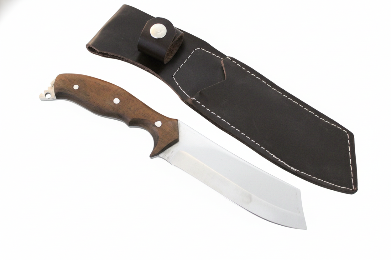 Personalisiertes Tanto Jagdmesser mit Walnussholz Griff