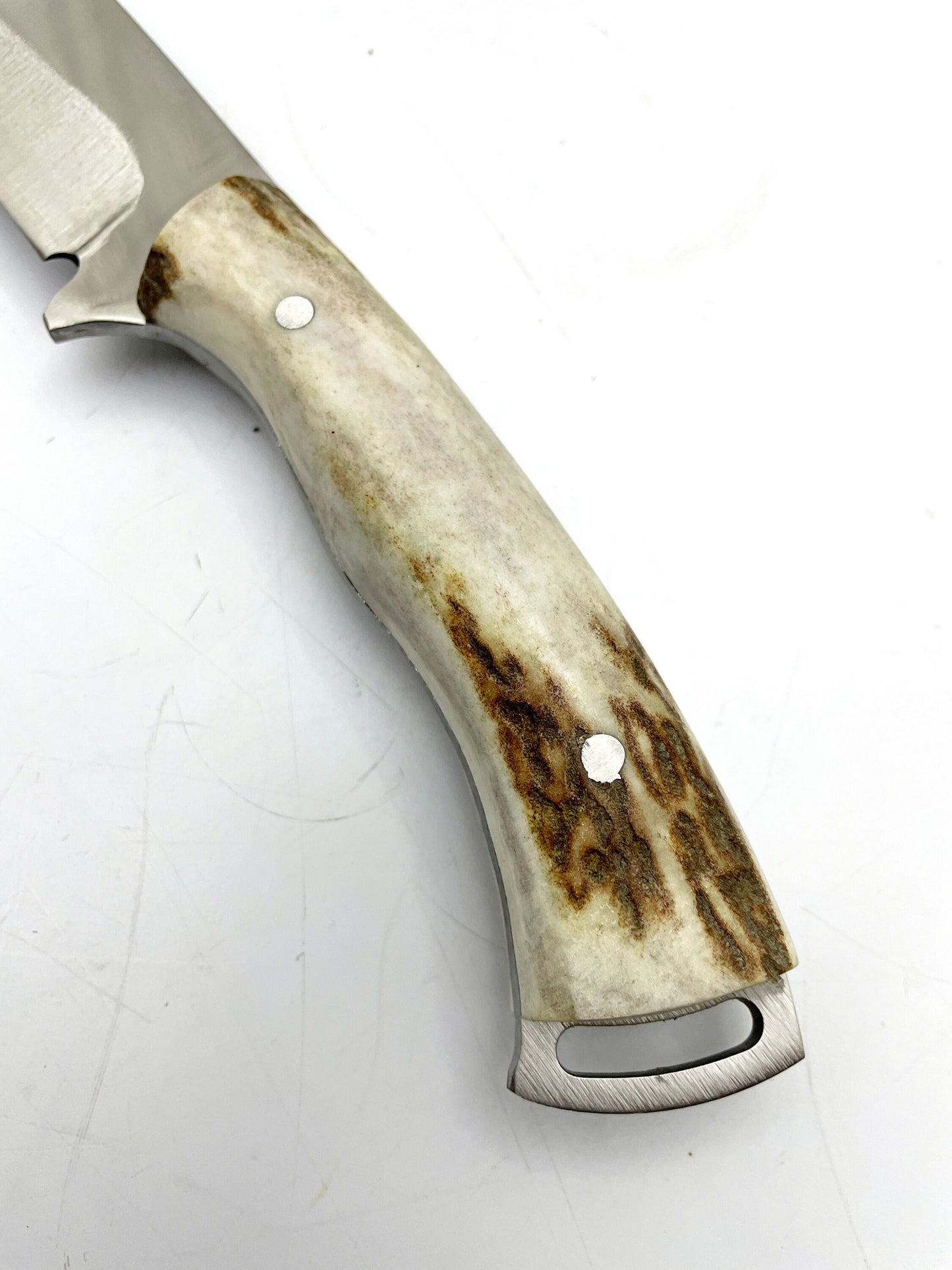 Hirschgeweih Bushcraft Messer Personalisiert mit Etui