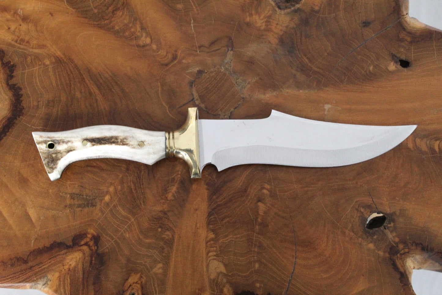 12 "Hirschhorn Bowie Jagdmesser Personalisiert