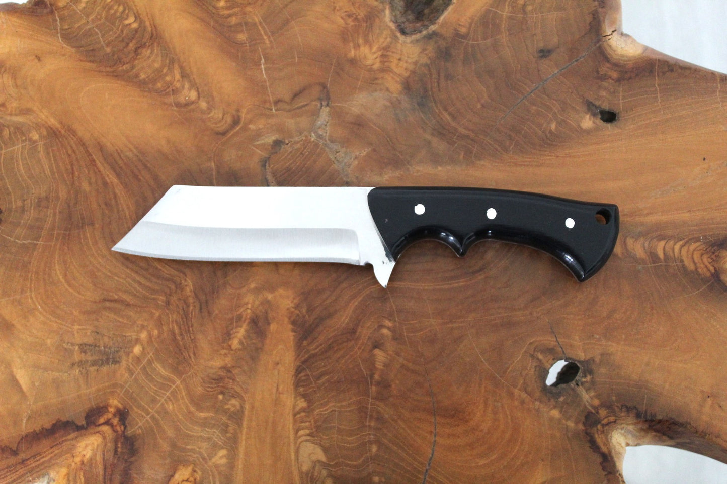 10 "Handgefertigtes Personalisiertes Tanto-Messer mit Lederscheide