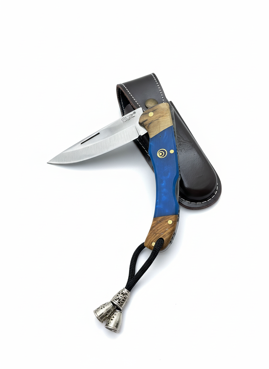 Handgemachtes Taschenmesser Personalisiert mit Scheide