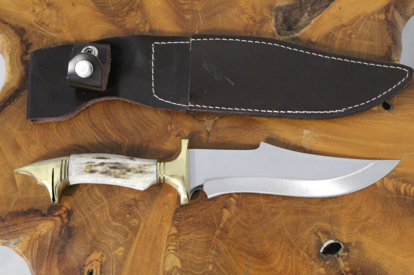 12 " Bowie Jagdmesser Personalisiertes Hirschgeweihmesser