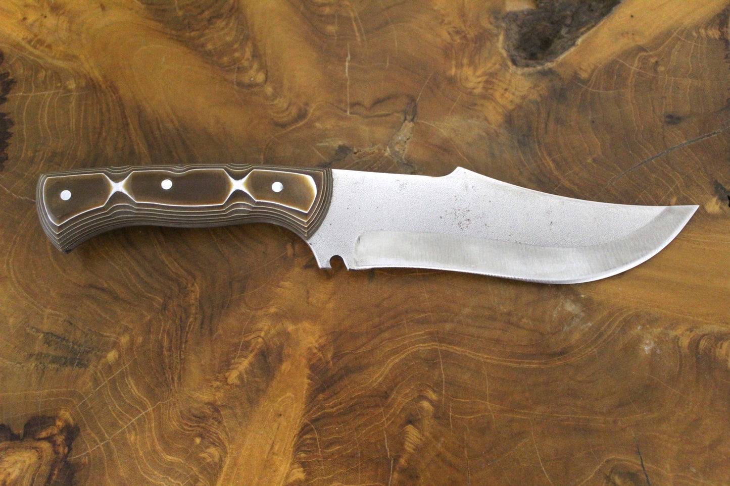 "12"" personalisiertes Jagdmesser Werzalit Griff