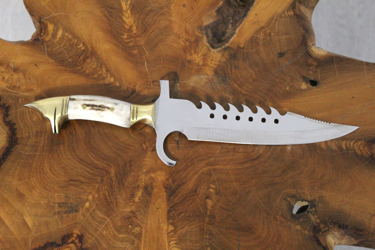 Hirschgeweih Griff Jagdmesser Personalisiert