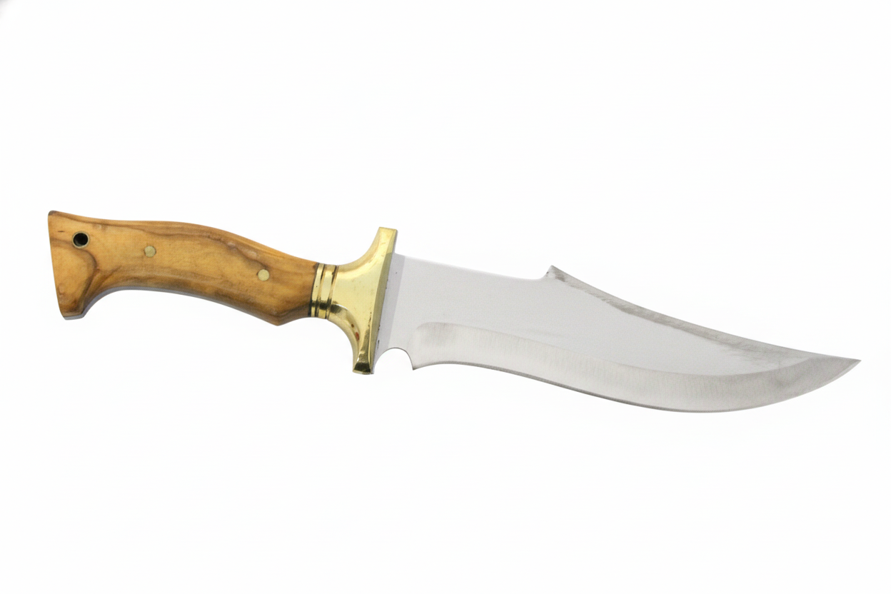 Walnussholzgriff Jagdmesser Handgefertigt und Personalisiert