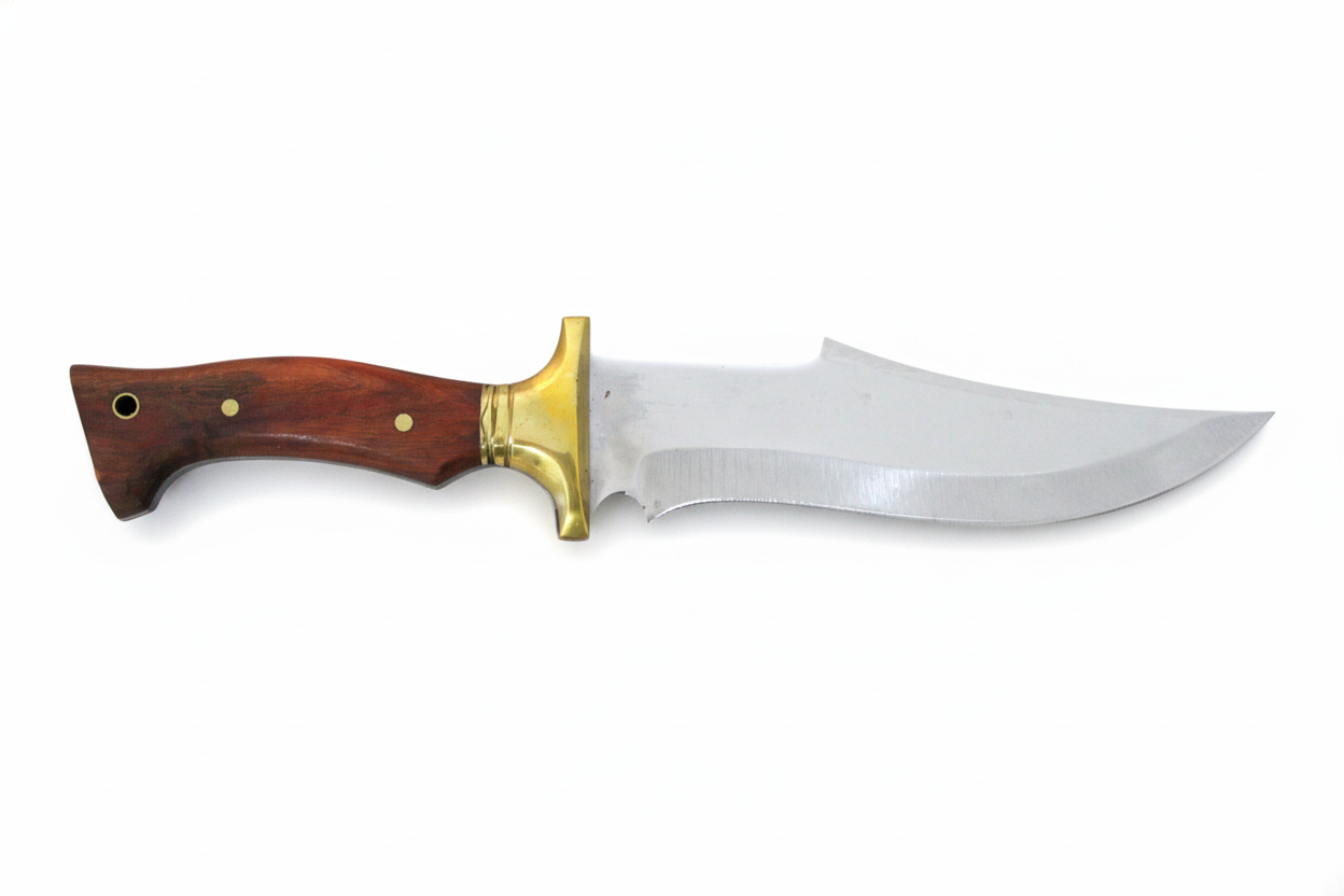 12 "Custom Holzgriff Bowie Jagdmesser Personalisiert
