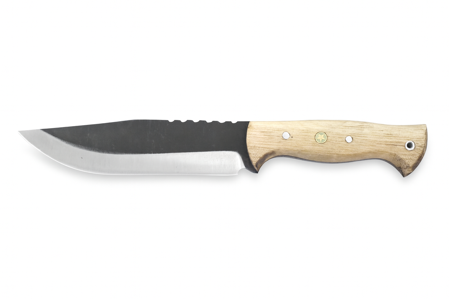 Personalisiertes Jagdmesser mit Lederscheide