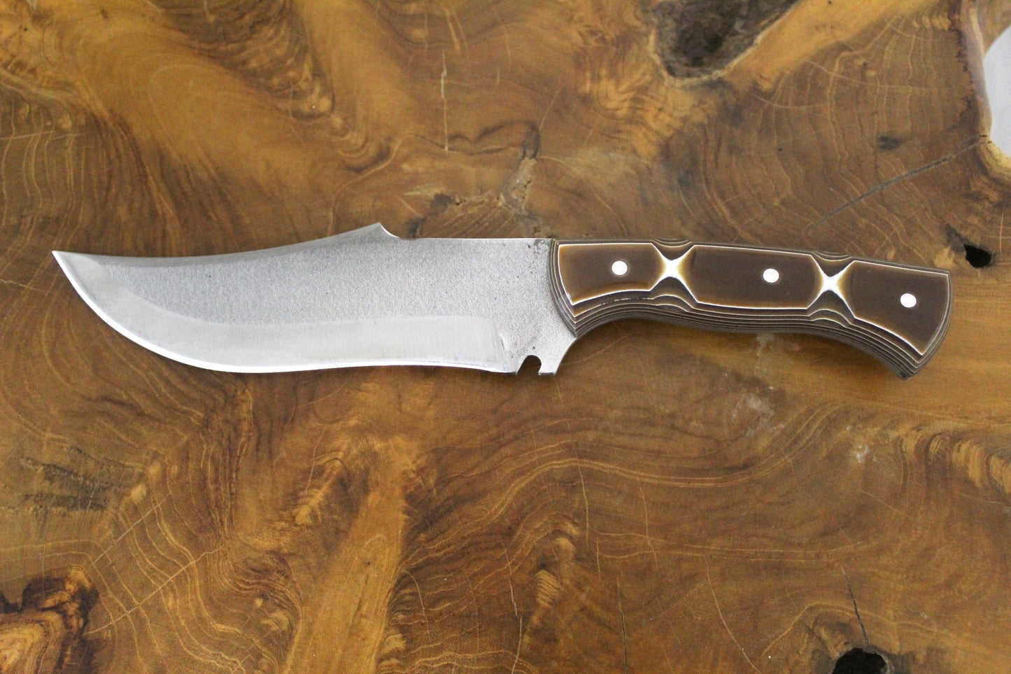 "12"" personalisiertes Jagdmesser Werzalit Griff