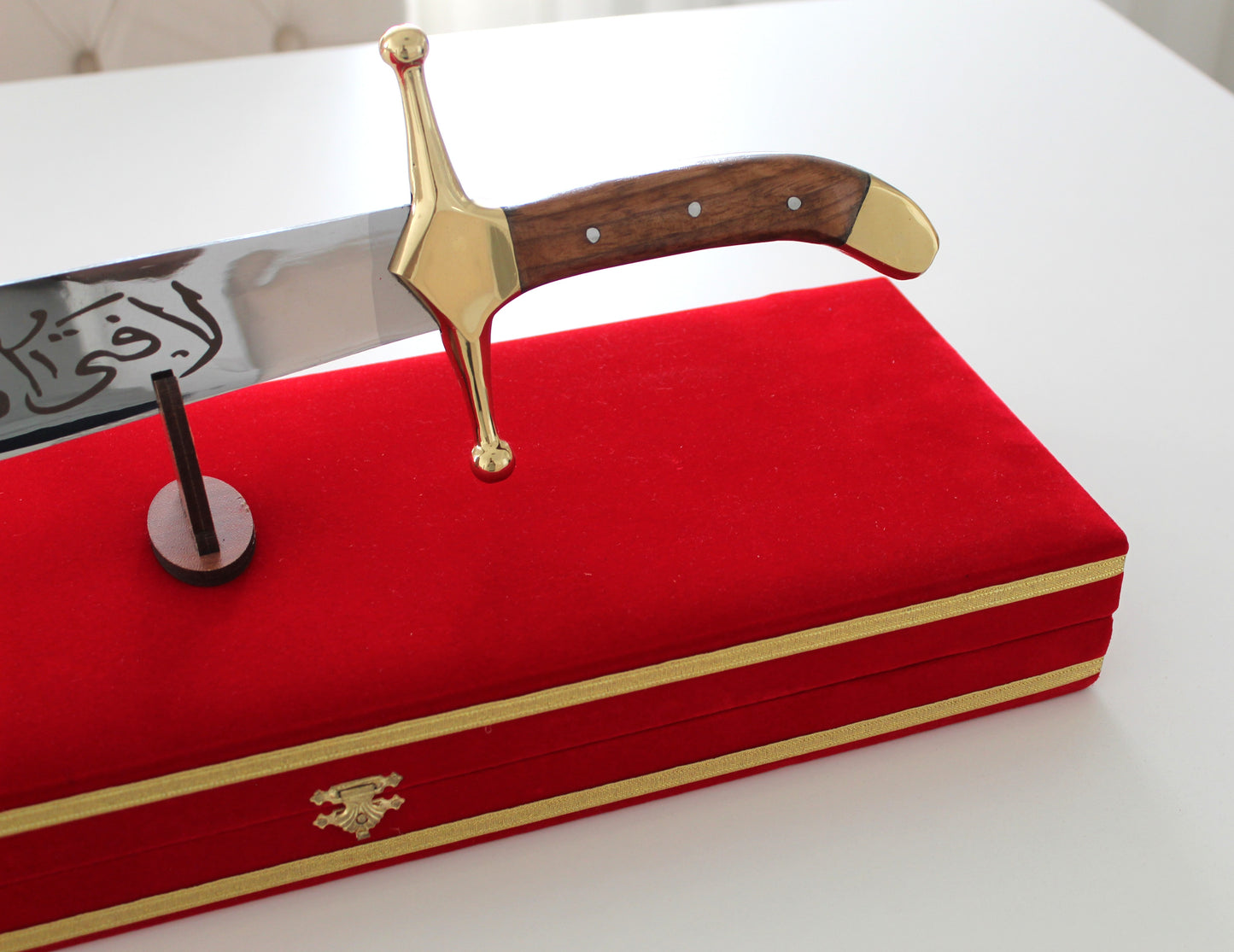 Handgemachte Dekoration Zulfiqar Schwert İslamisches Geschenk Personalisiert