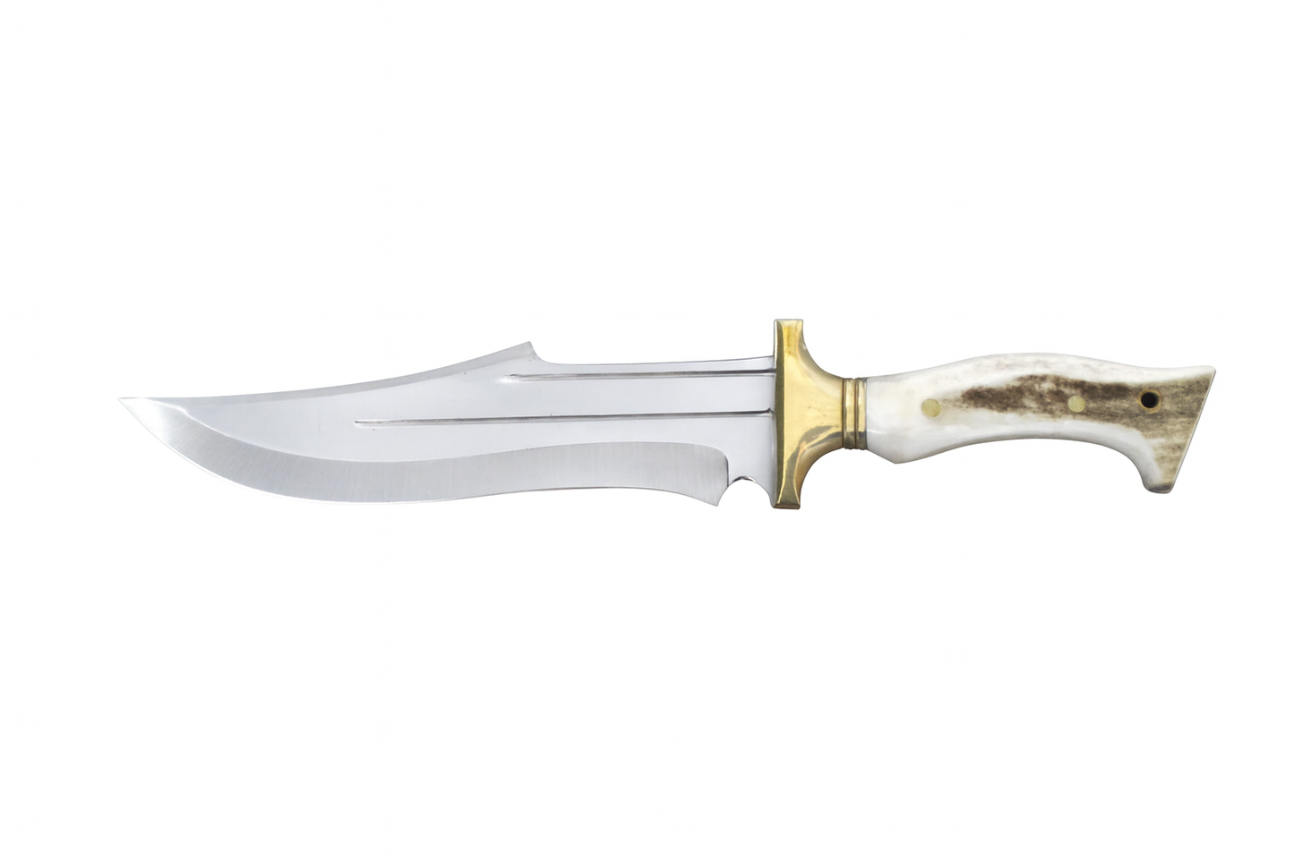 12 "Hirschhorn Bowie Jagdmesser Personalisiert