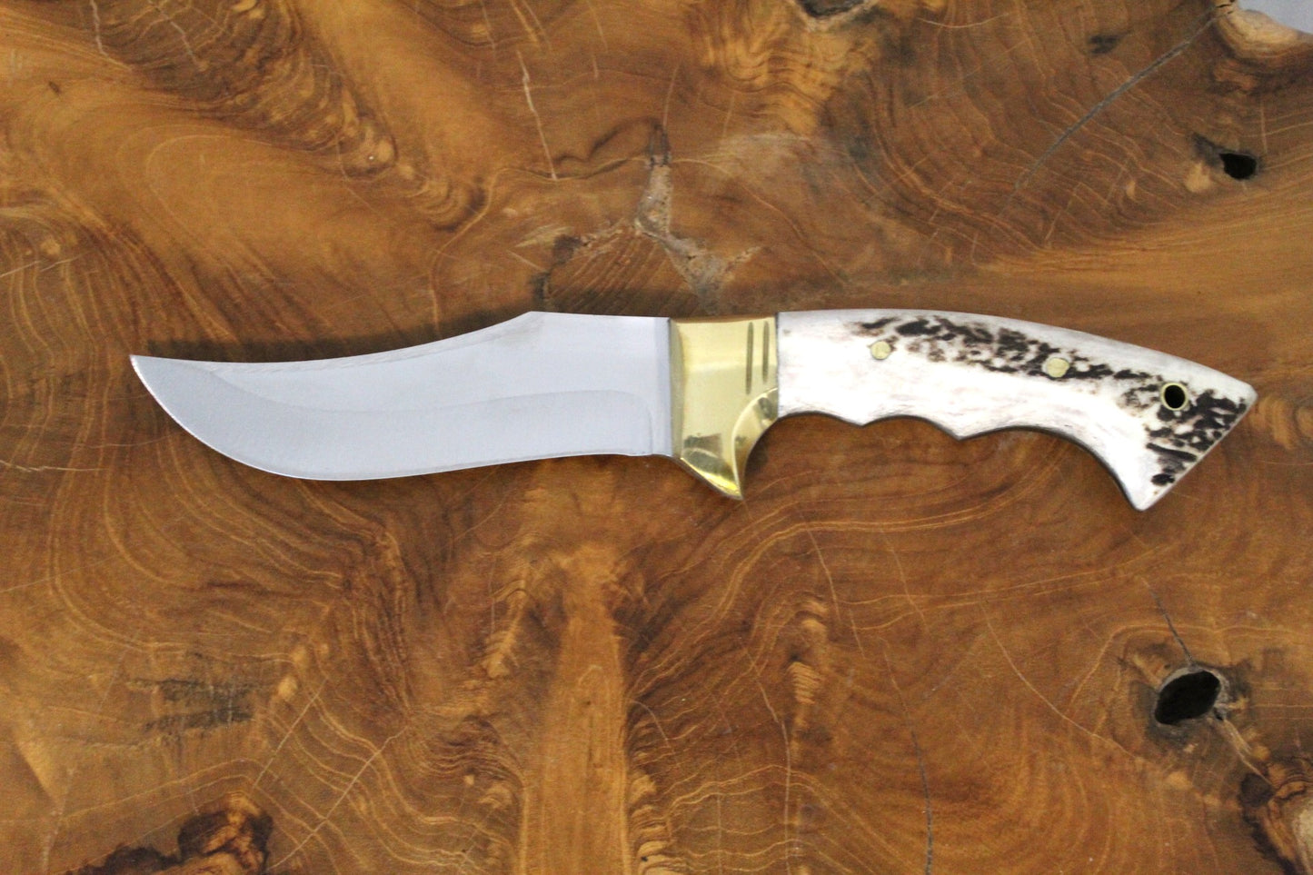 10 "Bowiemesser Jagdmesser Personalisiert Hirschgeweih Griff