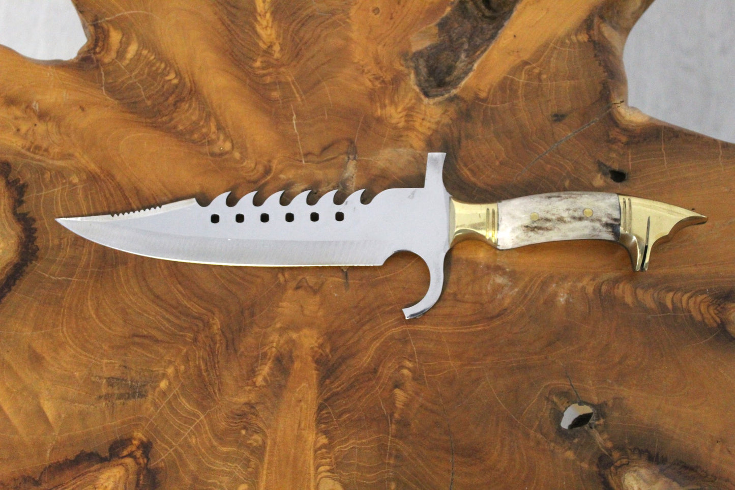 Hirschgeweih Griff Jagdmesser Personalisiert