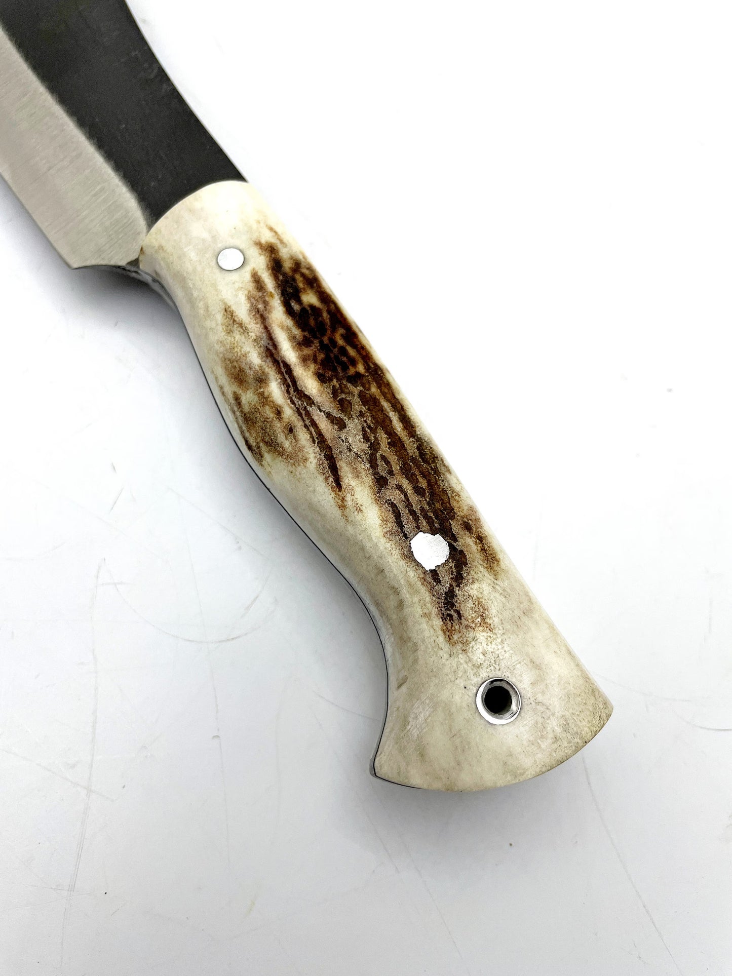 Hirschgeweih Nesmuk Messer Personalisiert mit Lederetui