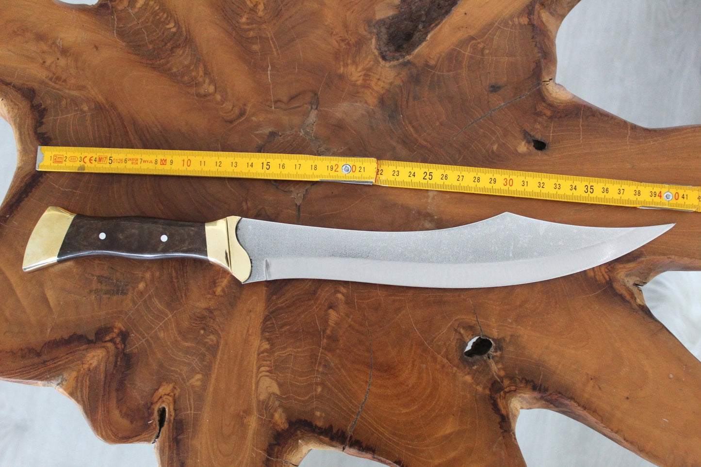 17 "Personalisierter Walnussholz Griff Machete Messer (Wr073)