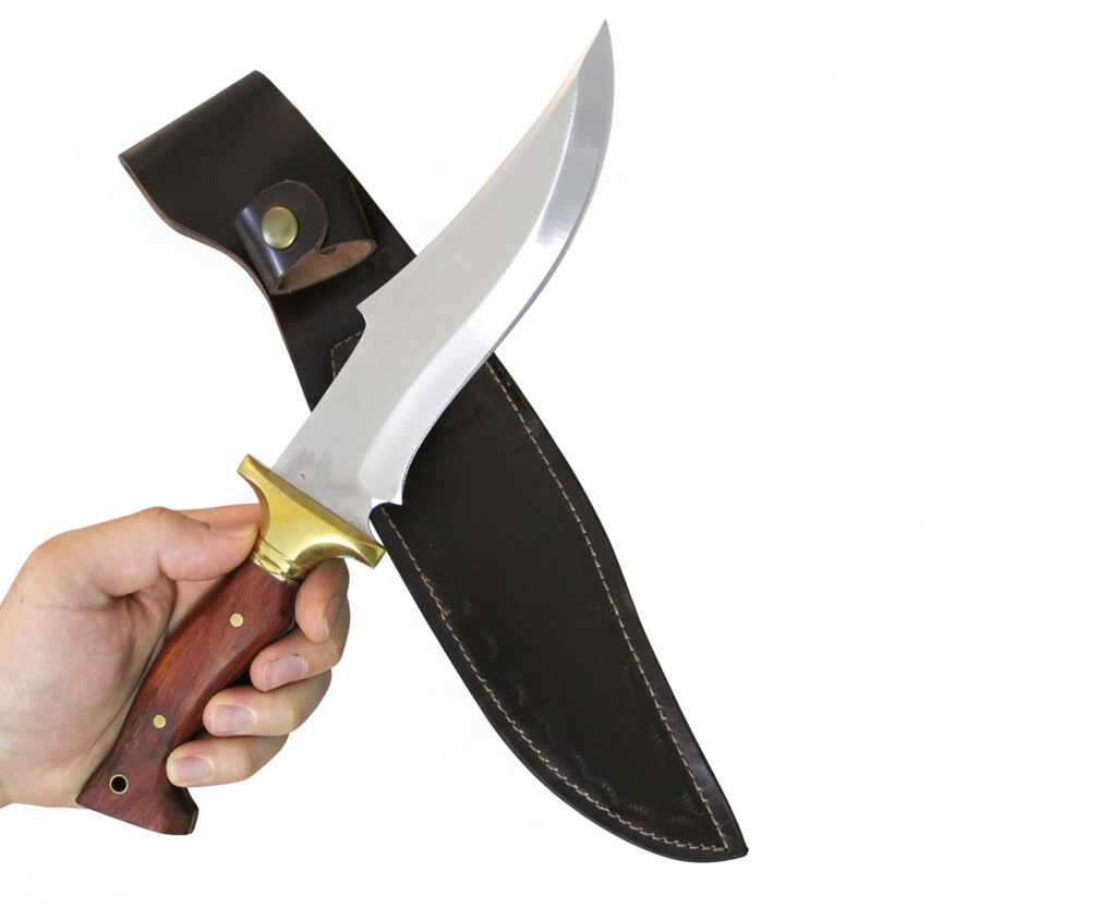 12 "Custom Holzgriff Bowie Jagdmesser Personalisiert