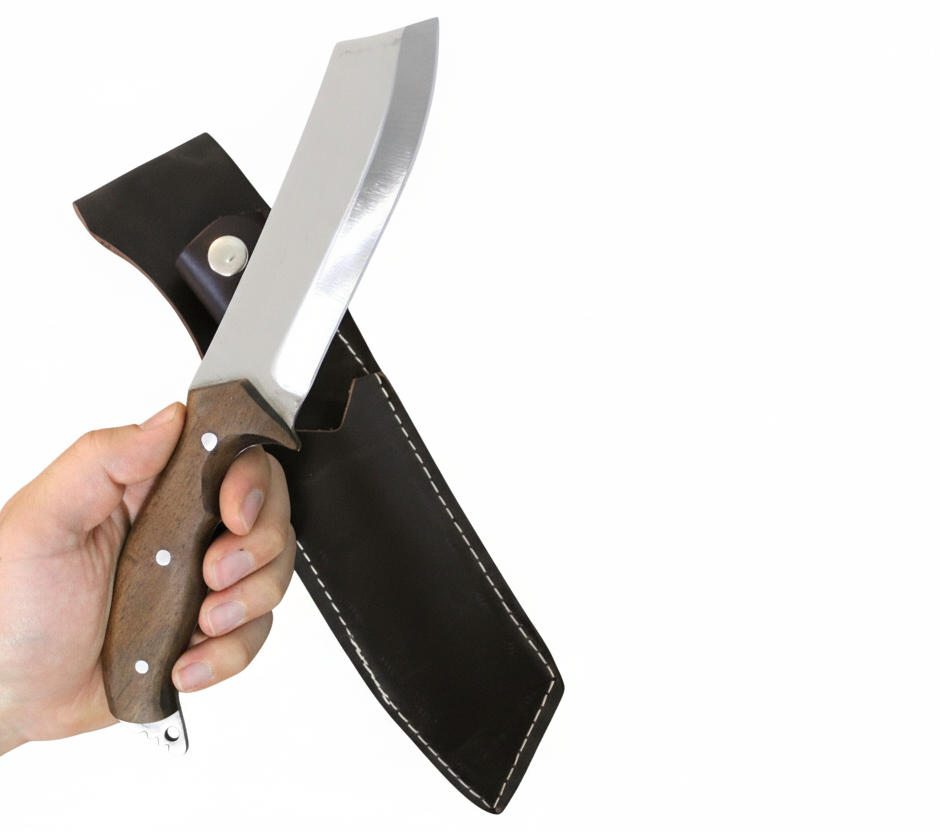 Personalisiertes Tanto Jagdmesser mit Walnussholz Griff